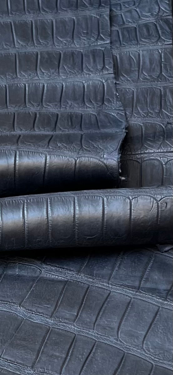 Queue de crocodile bleu marine