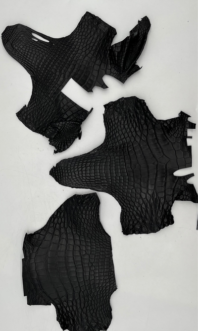 Lot de 20 têtes d’alligator noir mat