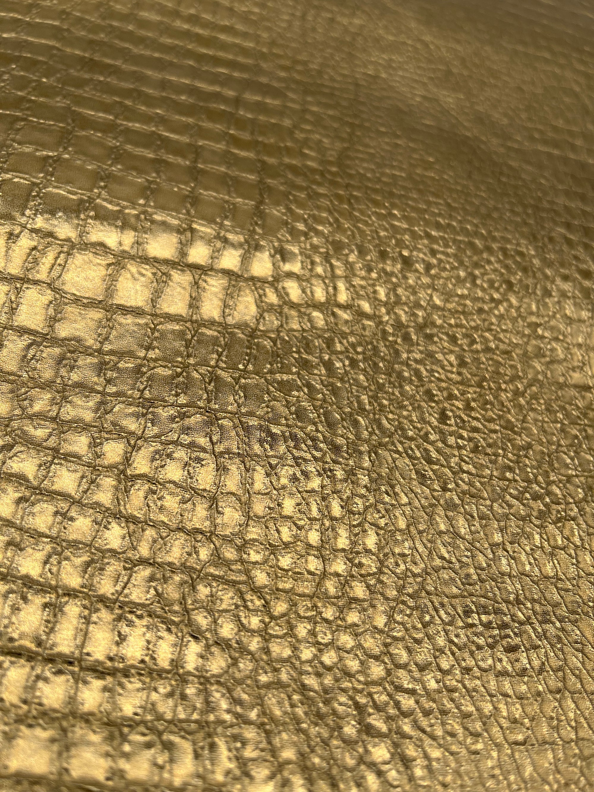 Cuir de chèvre laminée façon croco