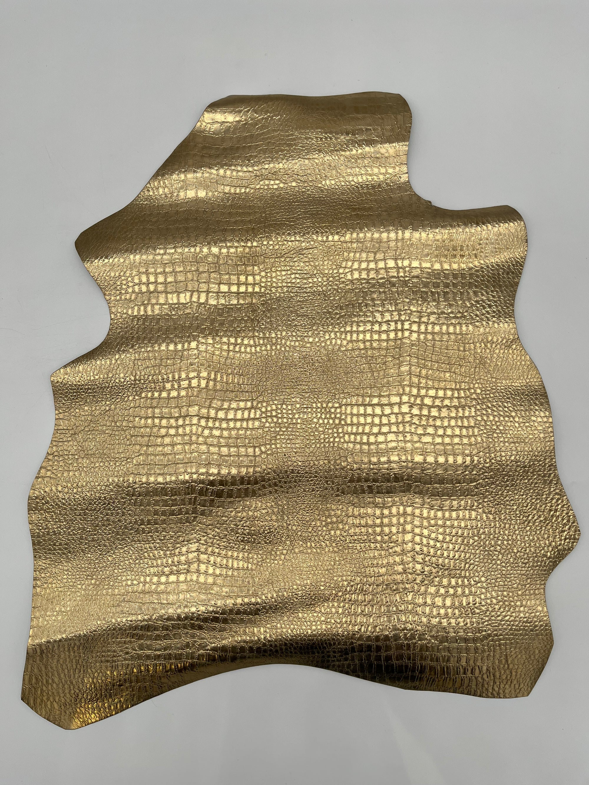 Cuir de chèvre laminée façon croco